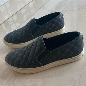 Steve Madden Black Slip On Sneakers